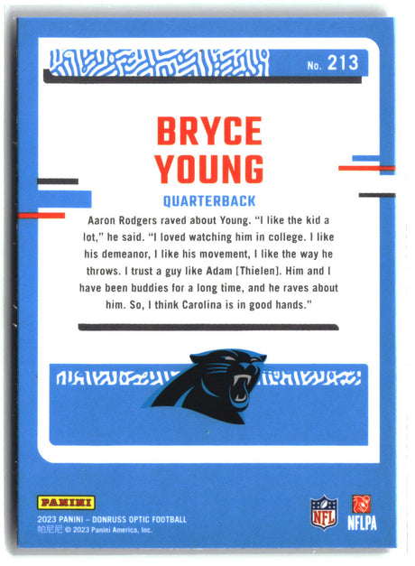 Bryce Young 2023 Donruss Optic #213