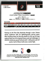 Anfernee Simons 2025-26 Topps Chrome Prism Refractor #122