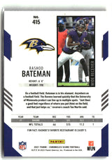 Rashod Bateman 2021 Panini Chronicles Score Update Rookies #415