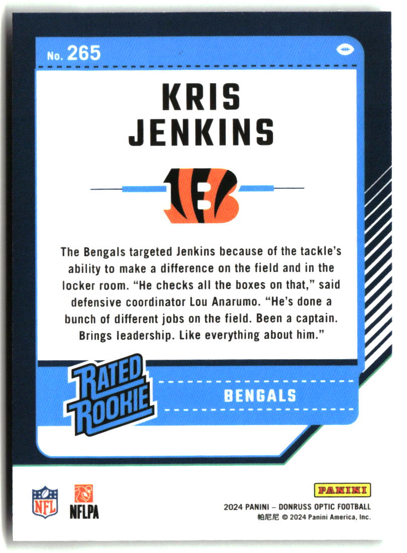 Kris Jenkins 2024 Donruss Optic #265