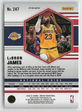 LeBron James 2020-21 Panini Mosaic Mosaic Reactive Blue #247