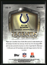 Peyton Manning 2025 Topps Chrome Legends of the Gridiron Refractor #LOG-10