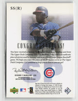 Sammy Sosa 2001 SP Game Used Edition Authentic Fabric #SS(R)