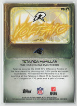 Tetairoa McMillan 2025 Topps Resurgence Voltaic #VT-12