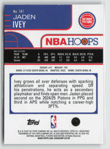 Jaden Ivey 2025-26 Hoops Pixel Burst #187