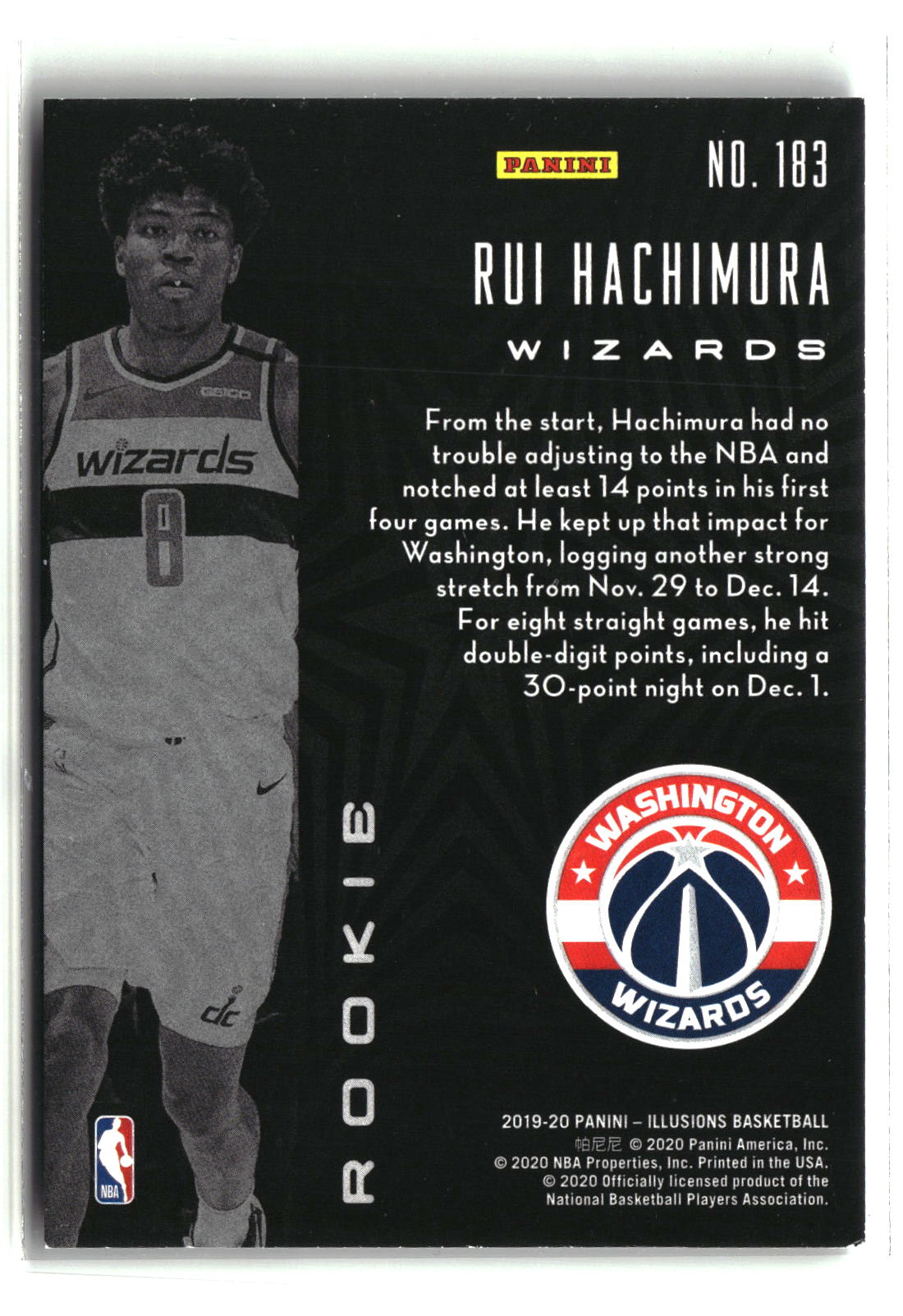 Rui Hachimura 2019-20 Panini Illusions #183