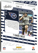 T'Vondre Sweat 2024 Panini Absolute Retail #138