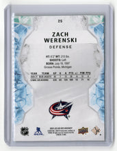 Load image into Gallery viewer, Zach Werenski 2021-22 Upper Deck Ice Green #25
