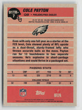Cole Payton 2026 Topps Flagship 1991 Topps Football Rookies #91TR-7