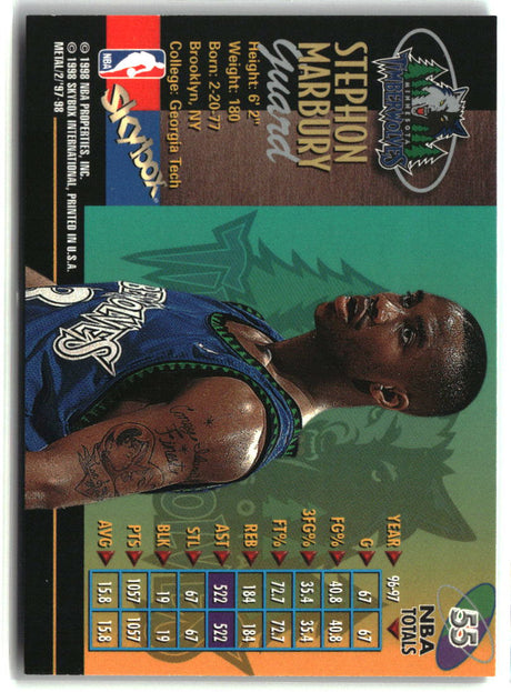 Stephon Marbury 1997-98 Metal Universe Championship #55