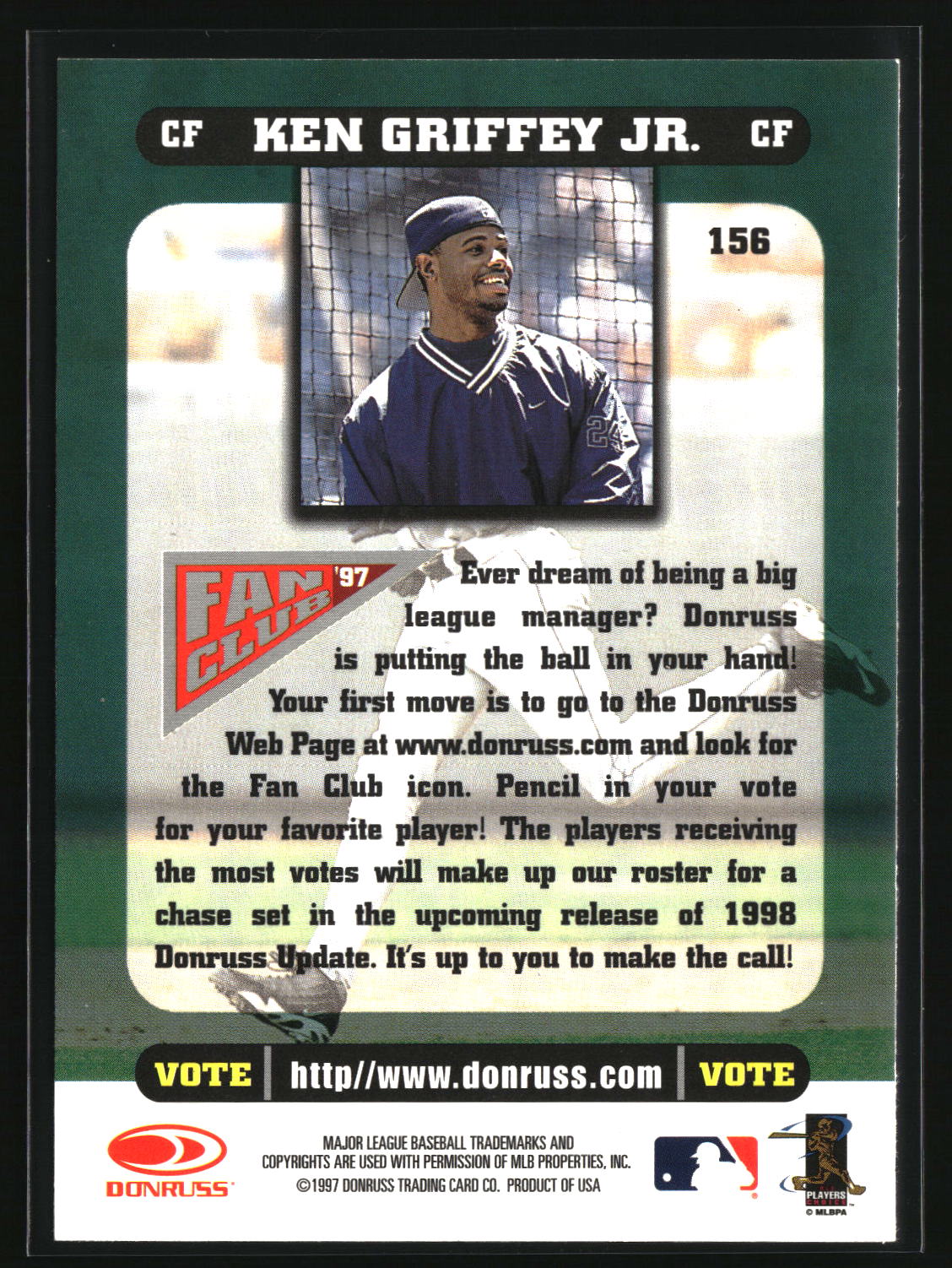 Ken Griffey Jr. 1998 Donruss #156