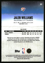 Jalen Williams 2025-26 Topps Signature Class Chrome #87
