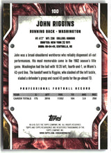 John Riggins 2024 Topps Resurgence - Blue Surge #100 #/99