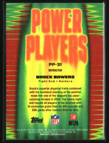 Brock Bowers 2025 Topps Chrome Power Players Refractor #PP-31