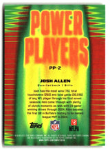 Josh Allen 2025 Topps Chrome Power Players #PP-2