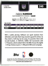 DeMar DeRozan 2025-26 Topps Chrome X-Fractor #240