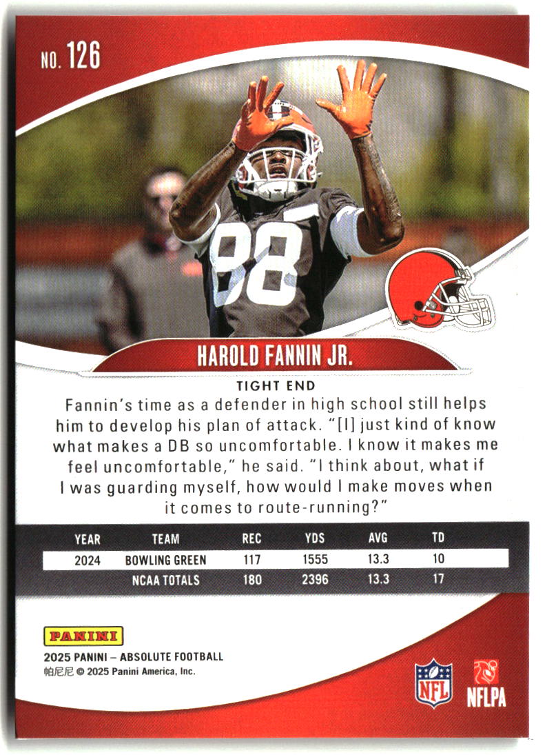 Harold Fannin Jr. 2025 Panini Absolute Retail #126