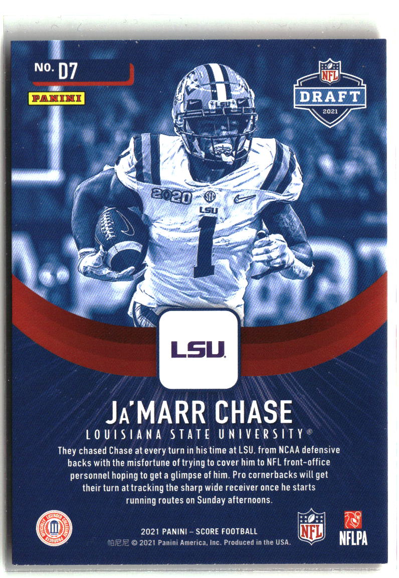 Ja'Marr Chase 2021 Score NFL Draft #D7