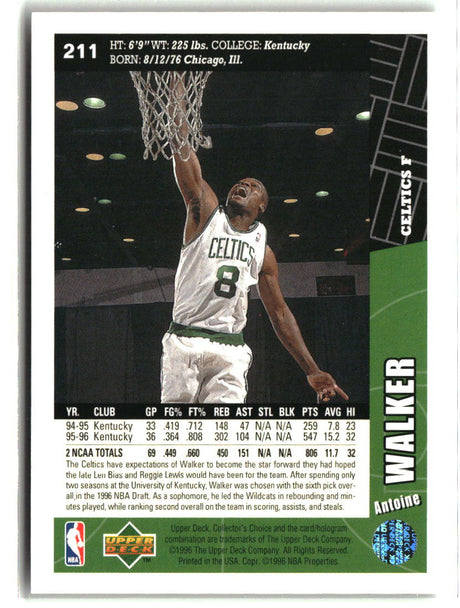 Antoine Walker 1996-97 Collector's Choice #211