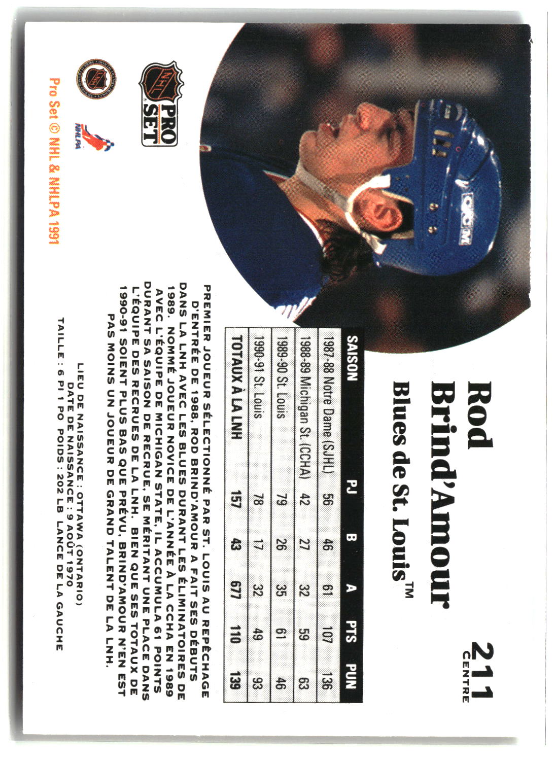 Tom Kurvers 1991-92 Pro Set French #244