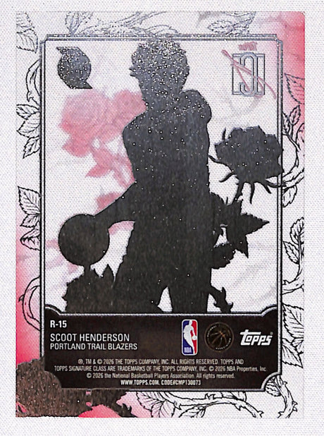 Scoot Henderson 2025-26 Topps Signature Class Roses #R-15