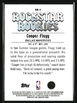 Cooper Flagg 2025-26 Bowman Rockstar Rookies #RR-1