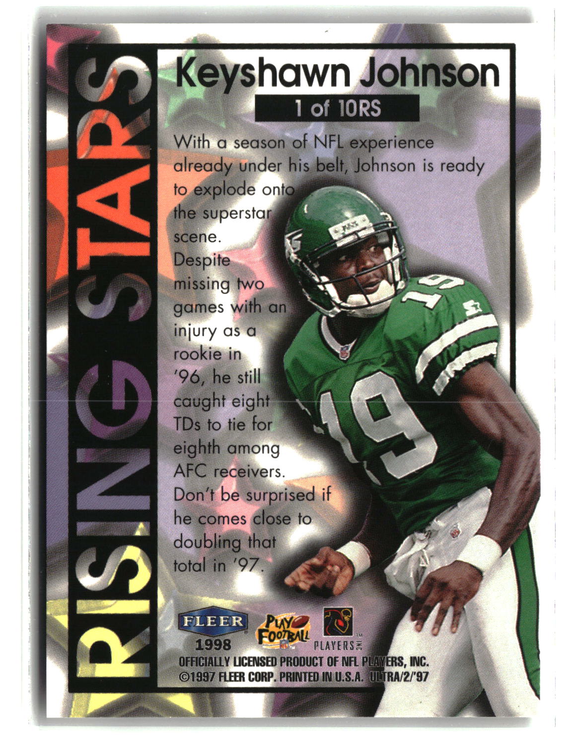 Keyshawn Johnson 1997 Ultra Rising Stars #1 RS