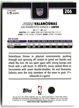 Jonas Valan?i?nas 2025-26 Topps Chrome Prism Refractor #206