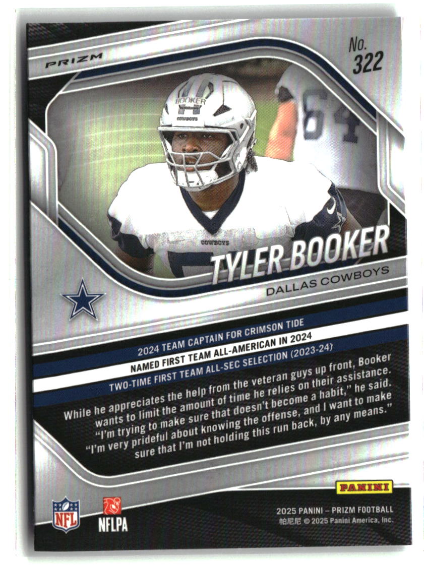 Tyler Booker 2025 Panini Prizm Lazer #322
