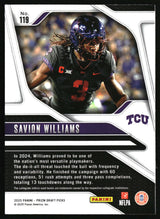 Savion Williams 2025 Panini Prizm Draft Picks #119