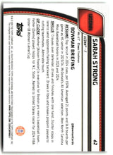 Sarah Strong 2024-25 Bowman University Chrome #62