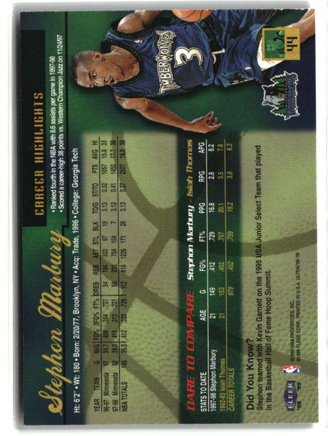 Stephon Marbury 1998-99 Ultra #44