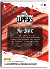 Kawhi Leonard 2019-20 Panini Court Kings Ruby #41 #/149