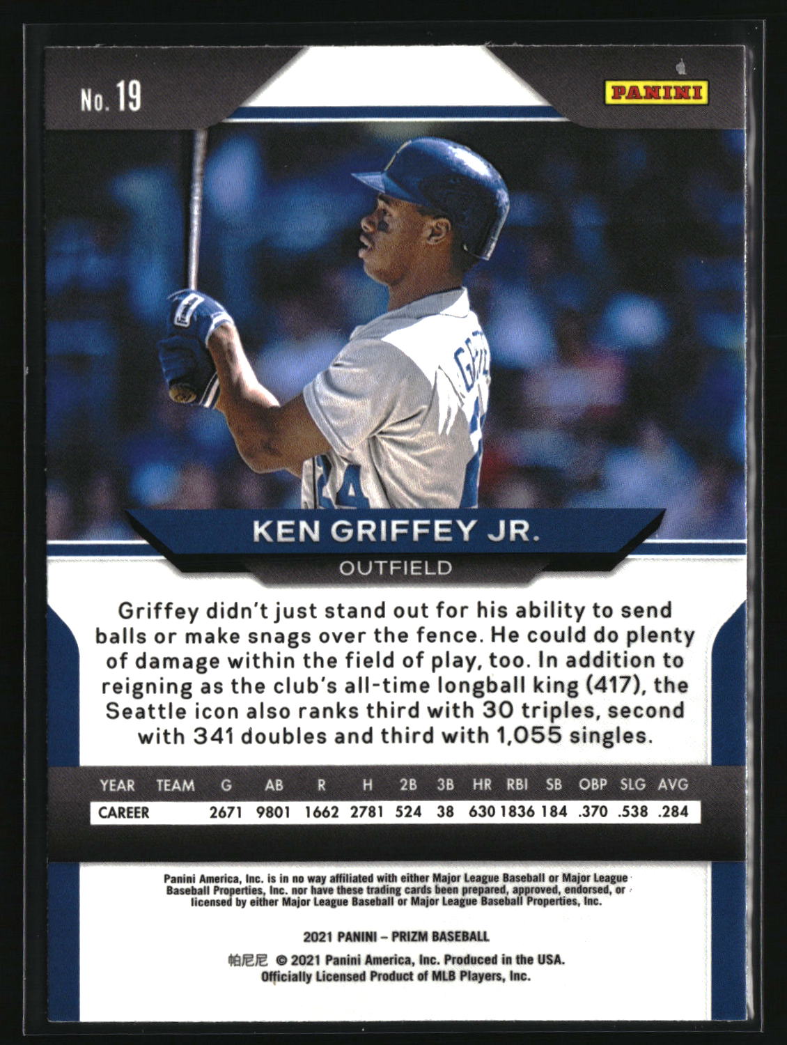 Ken Griffey Jr. 2021 Panini Prizm #19