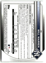 Will Warren 2025 Bowman Chrome #79