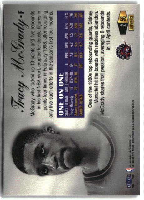 Tracy McGrady 1998-99 Flair Showcase Flair Showcase Row 2 #56