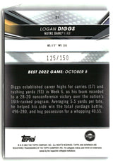Logan Diggs 2022-23 Bowman's Best University Blue #21 #/150