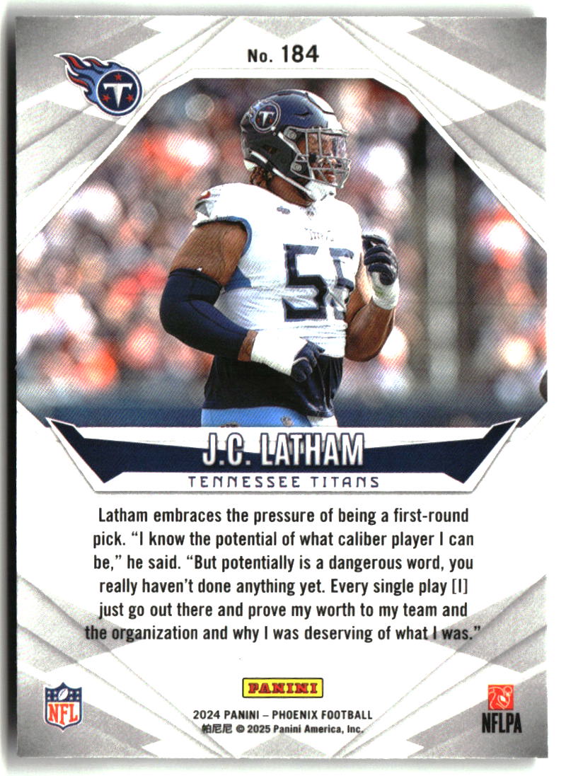 J.C. Latham 2024 Panini Phoenix #184