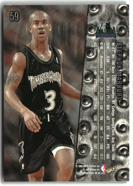 Stephon Marbury 1998-99 Metal Universe #59