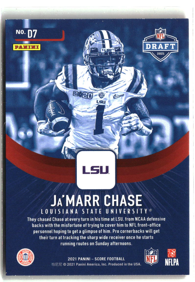 Ja'Marr Chase 2021 Score NFL Draft #D7