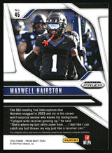 Maxwell Hairston 2025 Panini Prizm Draft Picks #45