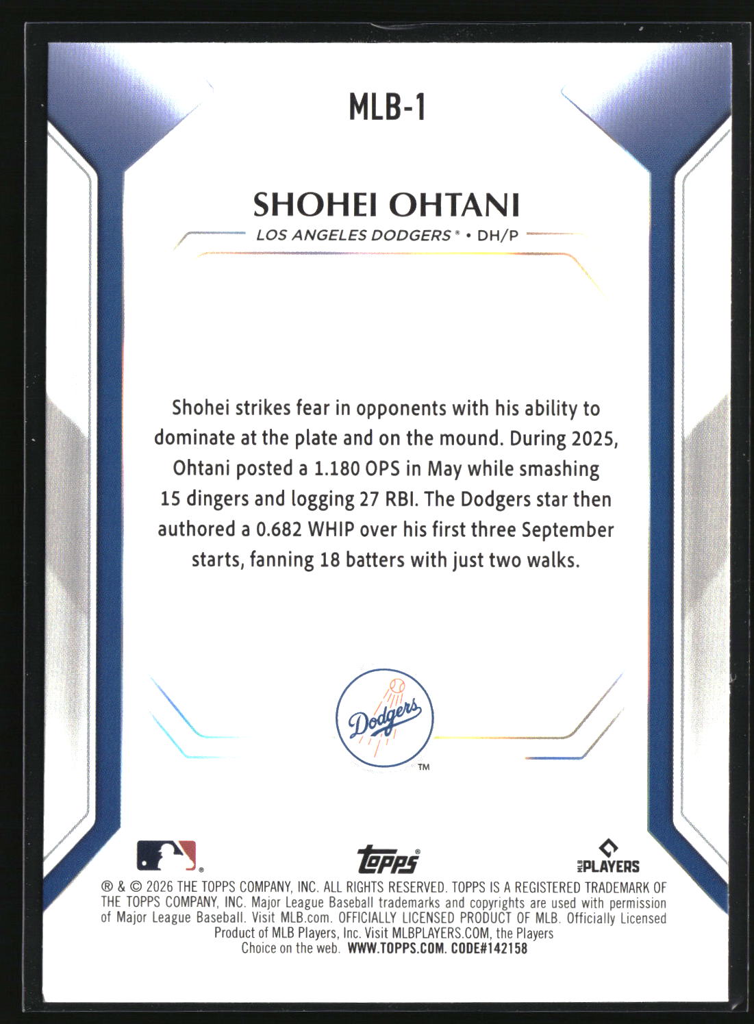 Shohei Ohtani 2026 Topps Topps Collector Kit #MLB-1