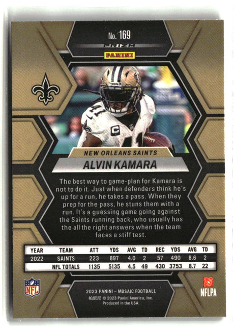 Alvin Kamara 2023 Panini Mosaic Red Mosaic #169