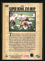 Joe Montana 1995 Collector's Choice Joe Montana Trilogy #MT6