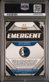 Luka Doncic 2018-19 Panini Prizm Emergent Silver #3 PSA 10
