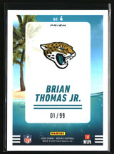 Brian Thomas Jr. 2025 Panini Mosaic Splash Mosaic Blue #4 #/99
