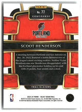 Scoot Henderson 2023-24 Panini Select #77