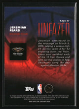 Jeremiah Fears 2025-26 Topps Signature Class Unfazed #FAZE-17