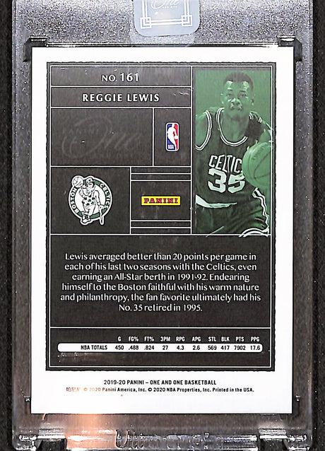 Reggie Lewis 2019-20 Panini One and One #161 #/99