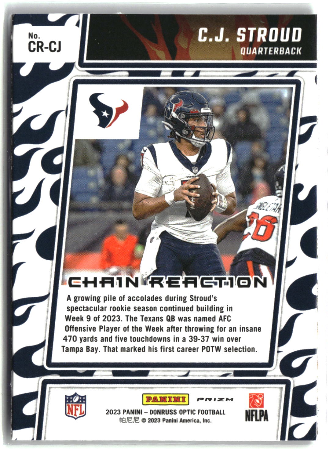 C.J. Stroud 2023 Donruss Optic Chain Reaction #CR-CJ